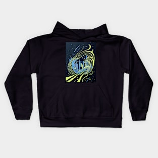 Abstract Colorful City Kids Hoodie